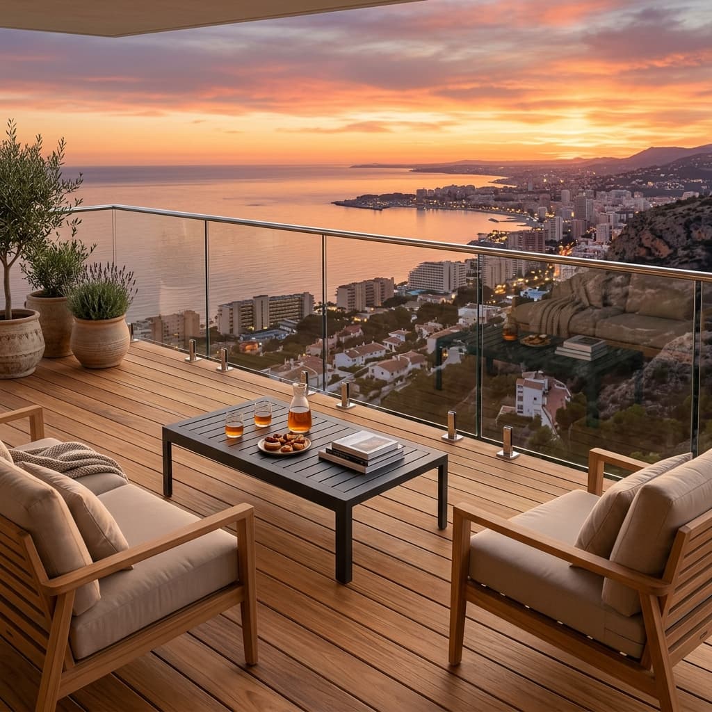 Balcony — Teak Wood Decking After