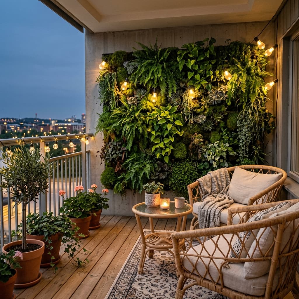 Balcony — Vertical Green Garden After